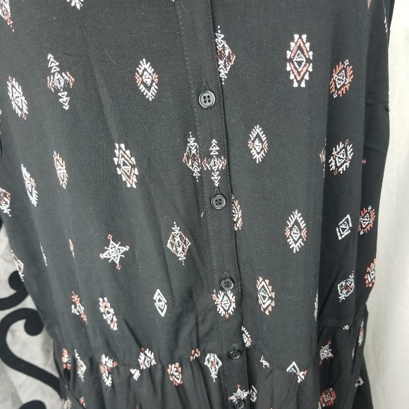 Torrid Romper Black Women size 3 aztec one piece - Picture 5 of 5